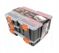Ensemble de rangement d'atelier en plastique 4 en 1 comprenant 4 conteneurs avec