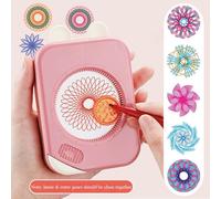 Ensemble De Rangement De Jouets De Dessin Spirographe, Engrenages À Emboîtement, Roues, Peinture, Règle De Dessin, Stylos En Papier, Jouet Éducatif Créatif Pour Enfant
