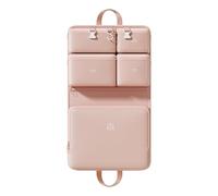 Ensemble de rangement de voyage portable 7 en 1 : sous-vêtements, chaussettes, articles de toilette, cosmétiques, chaussures et vêtements pour voyage, voyage d'affaires, vacances (beige)