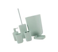 Ensemble de rangement étanche de 6 pièces pour salle de bain avec porte-brosse à dents, panier à déchets pour décoration familiale, non toxique