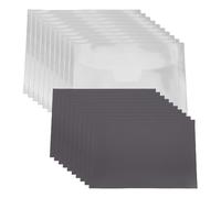 Ensemble de rangement pour matrices, 10 sacs transparents et 10 feuilles magnétiques en caoutchouc noir pour carte Photo de timbre