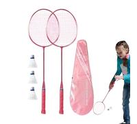 Ensemble de raquettes de badminton - Équipement de raquette de badminton antidérapant et solide - Raquette de badminton ne se casse pas facilement pour pratiquer, loisirs, jeux, débutants, joueurs