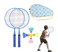 Ensemble de Raquettes de Badminton - Équipement de Sport de Plein air léger, Prise en Main Confortable, Ensemble de Jeu de Volant Durable, d'entraînement et de Loisirs en Famille | École de b