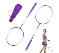 Ensemble de Raquettes de Badminton - Kit de Raquette d'extérieur pour 2 Joueurs - Ensemble de Badminton léger avec Volants, Cadre en Durable pour Adultes, Adolescents, Famille, Jardin et Parc