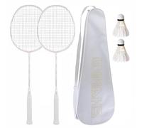 Ensemble de raquettes de badminton ultra légères de qualité professionnelle entièrement en carbone pour l'attaque et la défense, avec 2 volants et 1 sac, parfait pour les jeux de plein air