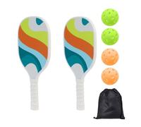 Ensemble de raquettes de pickleballs - Ensemble de raquettes de pickleballl, raquettes de sport légères avec ballon/sac de transport | Kit de jeu sans pagaie pour femme, raquettes d'extérieur pour la