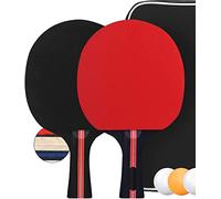 Ensemble de Raquettes de Tennis de Table avec 2 Raquettes et 3 balles dans Un Sac(Couleur aléatoire)