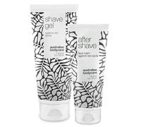 Ensemble de rasage pour hommes à l'huile d'arbre à thé - Gel à raser et combo après-rasage pour des rasages lisses et confortables - Idéal pour les peaux sensibles - Formule hydratante
