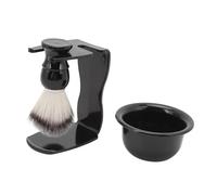 Ensemble de rasage pour hommes, Kit complet 3 en 1 avec bol, brosse et support, Kit de toilettage de voyage en ABS et Nylon pour un usage domestique