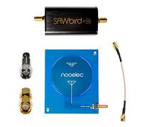 Ensemble de Réception Inmarsat Actif Nooelec - Comprend Un Module LNA et Filtre, Une Antenne Patch à Gain élevé (3,5dBi) 1550MHz, des Câbles, des Adaptateurs, et Un Bloc DC SMA