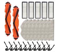 Ensemble de rechange fonctionnel pour aspirateurs robots Xiaomi S40 et OV81 avec brosse principale, brosses latérales, filtre et chiffon de nettoyage pour les besoins d'entretien de surface (C)