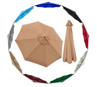 Ensemble de rechange pour parasol d'extérieur - Petit parasol de jardin décalé, auvent résistant aux intempéries pour patio, terrasse et arrière-cour - Facile à installer, abat-jour élégant