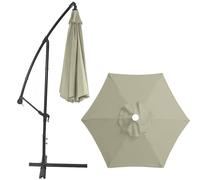 Ensemble de rechange pour parasol d'extérieur résistant aux intempéries - Petit parasol décalé pour patio, terrasse et jardin - Solution élégante et facile à installer pour parasol de jardin