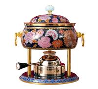 Ensemble de réchaud à gaz rouge commercial 1 pièce portable pour l'extérieur, pas d'électricité nécessaire pour les réunions de famille, les fêtes entre amis