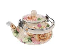 Ensemble de récipients en verre Théière en émail épais 1 pièce Théière à feuilles mobiles florale épaissie Théière sifflante Théière en céramique émaillée Théière en verre et acier inoxydable Théières