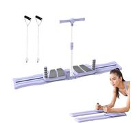 Ensemble de réformateur de Pilates, planche d'entraînement de Pilates Reformer - Équipement d'entraînement portable et robuste, accessoires antidérapants pour la pratique du yoga