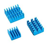 Ensemble de refroidissement 4B pour ordinateur, bleu | Trio de dissipateurs thermiques en aluminium et coussinets adhésifs lors des assemblages compacts