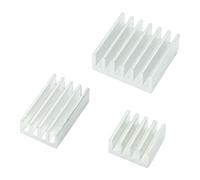 Ensemble de refroidissement passif adapté aux cartes d'ordinateur 4B | Trio de dissipateurs thermiques en aluminium avec support adhésif