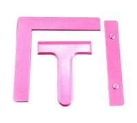 Ensemble de règles - 3 pièces, outil d'alignement pour perceuses rondes et carrées, accessoires de guidage de toile de haute précision | Kit de mise en page de perceuse pour débutants artistes loisirs