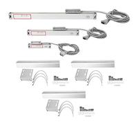 Ensemble de règles à affichage numérique en alliage d'aluminium, échelle linéaire, outil de mesure de haute précision pour système DRO de tour JCS900 2AE 3AE avec 3 règles et (Course 0-50 mm 0-150 mm