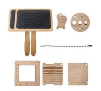 Ensemble de règles à tricoter en bois pour une mesure précise avec des jauges de laine, des accessoires de manomètre