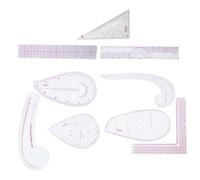 Ensemble de règles de couture,Ensemble de règles de tailleur,Règle de conception DIY,Ensemble de règles à bâtons courbes,Accessoires de mesure de couture