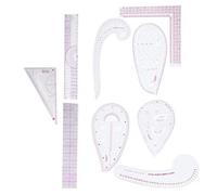 Ensemble de Règles de Couture Pratiques, Outils de Mesure avec Échelle Claire, Baton Incurvé pour Coupe Manuelle et Patronage, Accessoires de Coudre Essentiels