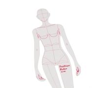 Ensemble de règles de dessin tendance pour couture Outil essentiel pour les créateurs et les créateurs de motifs (A)