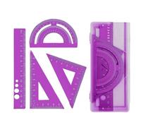 Ensemble De Règles De Géométrie En Métal Comprenant Un Outil Triangulaire À Bords Droits Pour Les Devoirs Scolaires Règle Essentielle Pour Étudiants