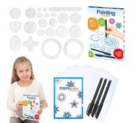 Ensemble de règles de modèle, règle de courbe pour la création de motifs | Ensemble de modèles de peinture artistique 28x,Groove souverain pour la peinture de pochoirs pour étudiants matériel