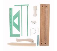 Ensemble de règles de reliure pour reliure de livres, outil de scrapbooking avec outil de reliure, poinçons, aiguille à coudre et fil