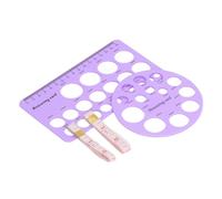 Ensemble de règles de téton en silicone pliable avec 21 trous pour un meilleur allaitement (violet)