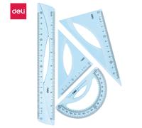 Ensemble de règles Deli Bleu, Outils de dessin géométrique, 1 pièce