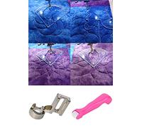 Ensemble de règles et modèles de matelassage à mouvement libre, comprenant 4 règles, 1 pied de règle à tige basse et 1 roue de pressage de couture