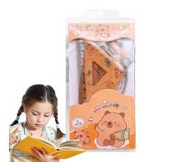 Ensemble de règles géométriques - 4 rapporteurs triangulaires, outils de mesure droits, kit de papeterie mathématiques | Ensemble de dessin précis pour étudiant, construction robuste, outils d'étude