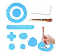 Ensemble de règles géométriques, modèle de dessin, kit de règles d'entraînement de dessin pour l'art des , cadeaux de Noël parfaits pour les filles garçons