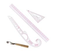 Ensemble de règles gradation motifs courbes françaises, ensemble d'outils dessin couture artisanale for tailleur, vêtements bricolage(Style 1)