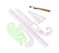 Ensemble de règles gradation motifs courbes françaises, ensemble d'outils dessin couture artisanale for tailleur, vêtements bricolage(Style 2)