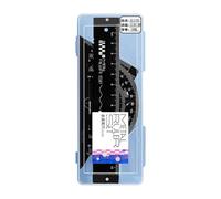 Ensemble de règles professionnelles pour la géométrie - Rapporteur de mathématiques - Avec boîte de rangement - Outil de dessin - Règles de mesure