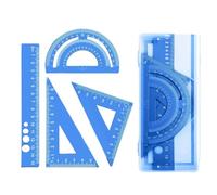 Ensemble De Règles Scolaires En Métal Comprenant Des Triangles Incassables Et Des Outils Mesure Précis Pour Les Devoirs Essentiels Ensemble Fournitures Scolaires Mathématiques