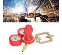 Ensemble de Régulateurs D'oxygène et D'acétylène pour Coupe au Chalumeau, Réducteur de Pression D'acétylène avec Double Affichage, Jauges de Gaz de Soudage, Régulateurs Doubles