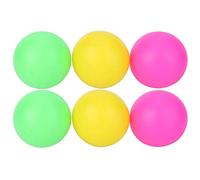 Ensemble de remplacement de ballon de pagaie de plage 6 pièces, balles imperméables à haute visibilité en PVC accessoires de remplacement de raquette de plage de ballon de plage (rouge jaune vert)
