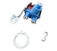 Ensemble de remplacement de l'électrovanne d'arrivée d'eau for réfrigérateurs Whirlpool, Kenmore et KitchenAid (raccordement 1/4 pouce / 3/8 pouce).(W10179146)