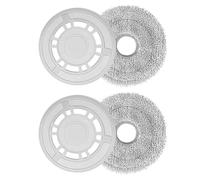 Ensemble de remplacement de lingettes et supports de vadrouille pour aspirateur robot compatible avec Xiaomi et Dreame