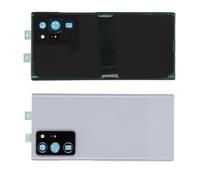 Ensemble De Remplacement D'éCran En Verre De Lentille ExtéRieure Avant De Couvercle En Verre ArrièRe De TéLéPhone Portable Pour Samsung Note 20 Ultra 5g Blanc