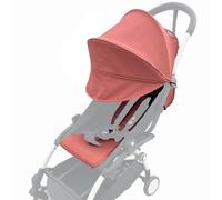 Ensemble de remplacement pour poussette compatible avec Babyzen YOYO/YOYO+/YOYO2/Stokke YOYO3,pack de 6 couleurs,coussin de siège épaissi et canopy extensible,tissu déperlant (Ginger Pink)