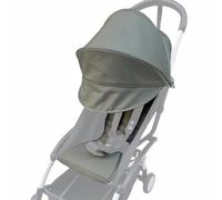 Ensemble de remplacement pour poussette compatible avec Babyzen YOYO/YOYO+/ YOYO2/Stokke YOYO3, pack de 6 couleurs, coussin de siège épaissi et canopy extensible, tissu respirant et déperlant (Olive)
