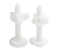 Ensemble de réparation de siège de toilette avec boulons de charnière, rondelles et paires de vis pour fixation inférieure, conçu pour une utilisation avec la plupart des marques de sièges de toilette