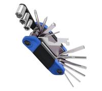 Ensemble de réparation de vélos - Pibes à vélo, outil multifonction de vélos 9cm - trousse à outils en acier avec pinces et accessoires, ergonomique, idéal pour la maintenance sur le chemin