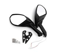 Ensemble De Rétroviseurs Noirs pour Moto, avec Clignotants pour 1299 pour Panigale S 2015-2018 959 pour 2015-2020 Rétroviseurs